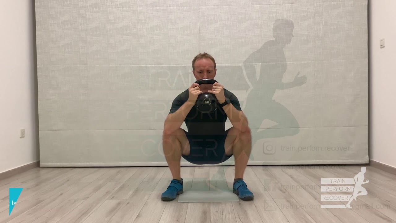 Goblet Squat Isometric Hold: Kettlebell - YouTube