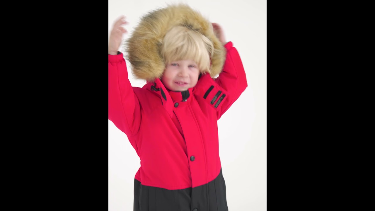 Комбинезон для мальчика с р.80 по 104 см красный 18W22 Vulpes