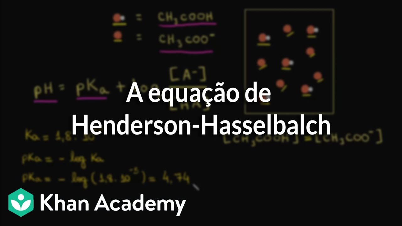 A equação de Henderson-Hasselbalch
