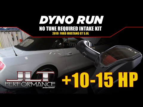 2018-2023 Ford Mustang GT 5.0L Dyno Run - Stock vs JLT No Tune Required Intake Kit 10-15 Horsepower