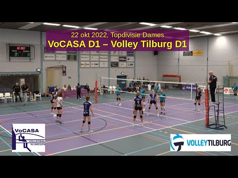 VoCASA D1 - Volley Tilburg D1 (22 okt 2022) Full Match, Topdivisie Dames Volleybal