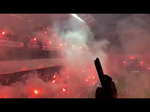 "SAPRISSA vs Alajuelense  así se recibe a un equipo grande , así se vivió desde la Sur " Barra: Ultra Morada &bull; Club: Saprissa
