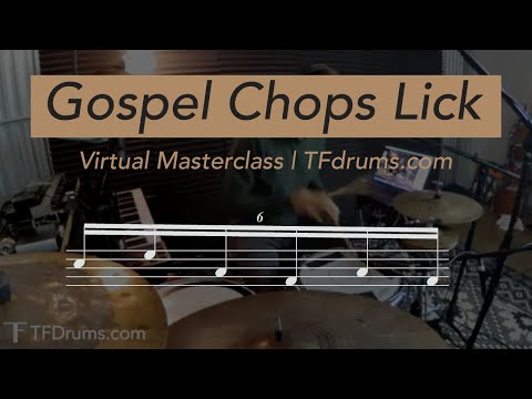 Gospel Chops Lick | TFdrums.com Masterclass