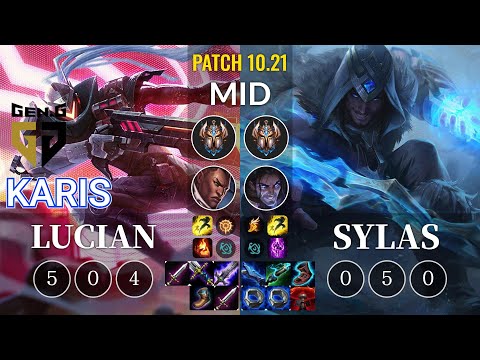GEN Karis Lucian vs Sylas Mid - KR Patch 10.21
