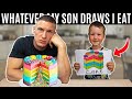 Whatever my son draws I eat *challenge*