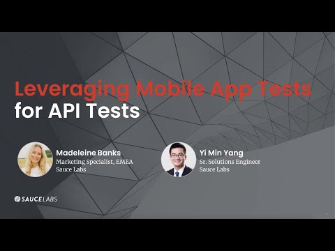 How to Leverage Mobile App Tests for API Tests Related YouTube Video