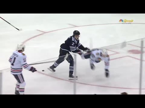 Brendan Smith Hits Lukas Reichel After The Whistle