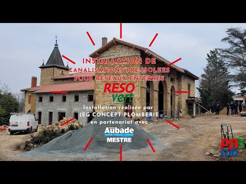 Installation de canalisations pré-isolées pour réseaux enterrés RESOvert de PBtub - format vidéo