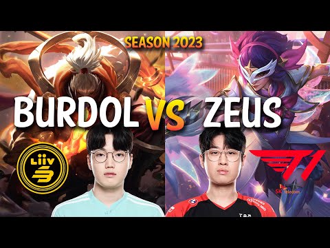 LSB BURDOL vs T1 Zeus - BURDOL JAX vs Zeus QUINN Top - KR Ranked