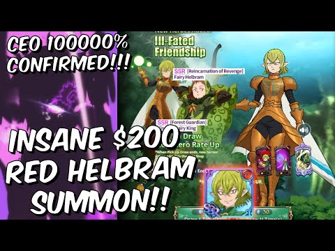INSANE $200 Red Helbram Summon! - Netmarble CEO 10000000% Confirmed - Seven Deadly Sins: Grand Cross