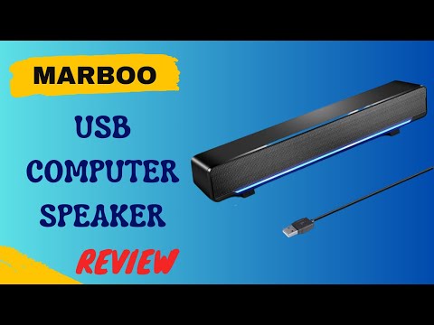MARBOO [Upgraded] USB Computer Speaker for Desktop Monitor, Portable Laptop Speaker Review