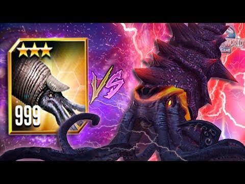 WORLD BOSS KRAKEN 18 VS LVL 999 GIANT ORTHOCONE!! - Jurassic World - The Game | Ep. 180