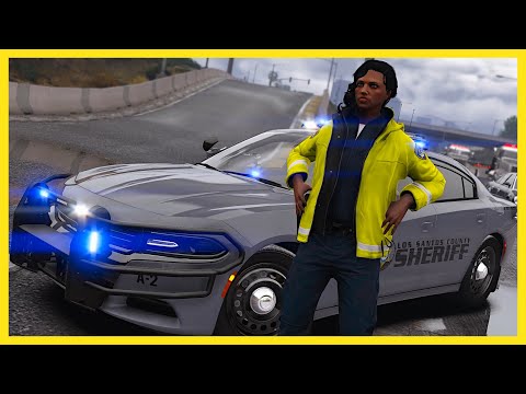 HUGE Traffic Accident || Lspdfr Highway Patrol  in GTA 5 4K