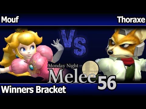 MNM 56 Melee - Mouf (Peach, Fox) vs Thoraxe (Fox) - Winners Bracket