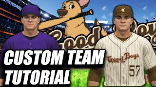 How to Create a Custom Team in MLB The Show 23 | Video Tutorial