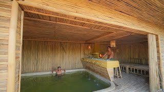 Building Private Swimming Pools Underground Inside Private Craft-Bamboo Villa