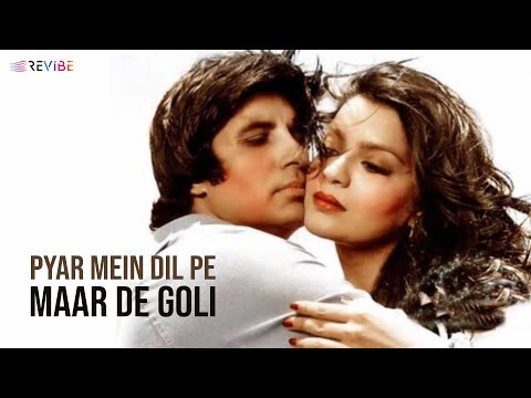 Pyar Mein Dil Pe Maar De Goli (Lyric Video) | Kishore Kumar, Asha Bhosle | Amitabh, Parveen | Mahaan