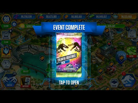 OPEN COLORFUL CREATURES PACK | JURASSIC WORLD THE GAME
