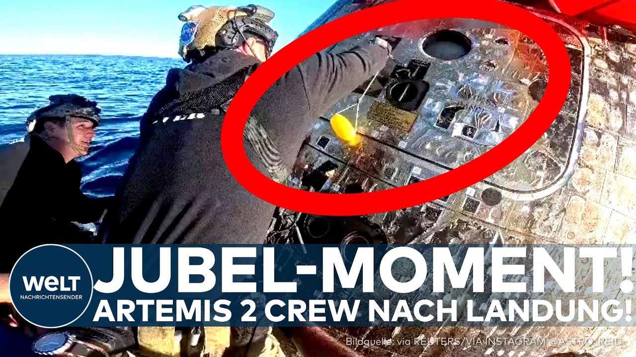 ARTEMIS 2: Luke auf! NASA zeigt spektakuläre Wasserlandung der Raumkapsel im Pazifik!