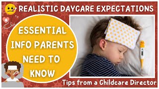 3 Crucial Daycare Transition Tips for Parents | Illness and Getting Sick in Childcare & Preschool