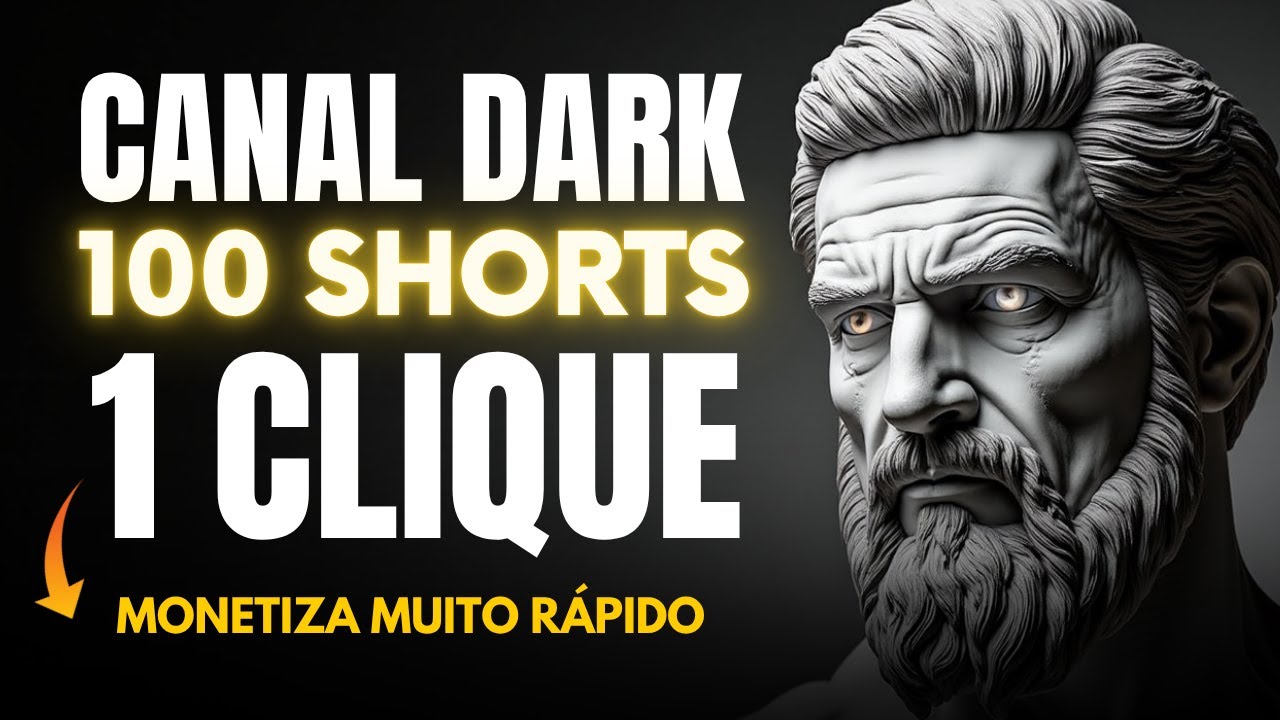 Como Monetizar um Canal Dark Rápido com 100 Cortes AUTOMÁTICOS (em 1 Clique)
