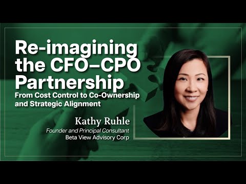 Reimagining the CFO–CPO Partnership