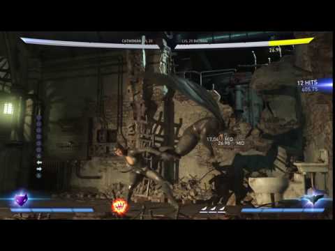 Injustice 2 - Catwoman 516 Damage Corner Combo