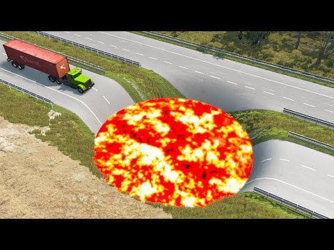 Cars vs Lava and Deep Water 😱 BeamNG.Drive