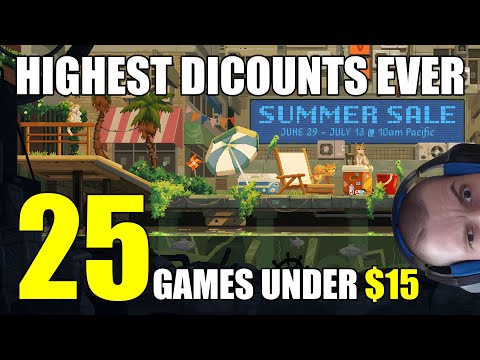 Steam Summer sale 2023:  Highest discounts ever - 25 games under $15