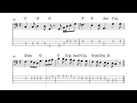 David Bowie - Drive In Saturday -- Bass Tabs with Bass Transcription