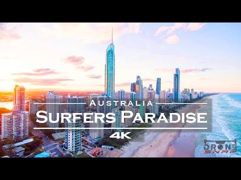 Surfers Paradise🏄‍♂️ Gold Coast, Austrália 🇦🇺 - por drone [4K]
