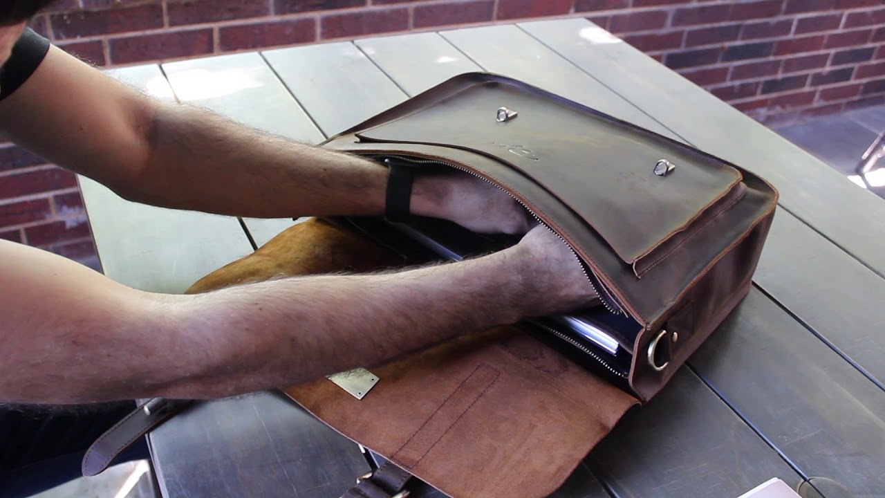 Mustang Messenger Bag // Brown (Medium) video thumbnail