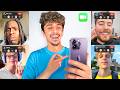 I FaceTimed 100 YouTubers WITHOUT Them Knowing... DEFAULT Thumbnail