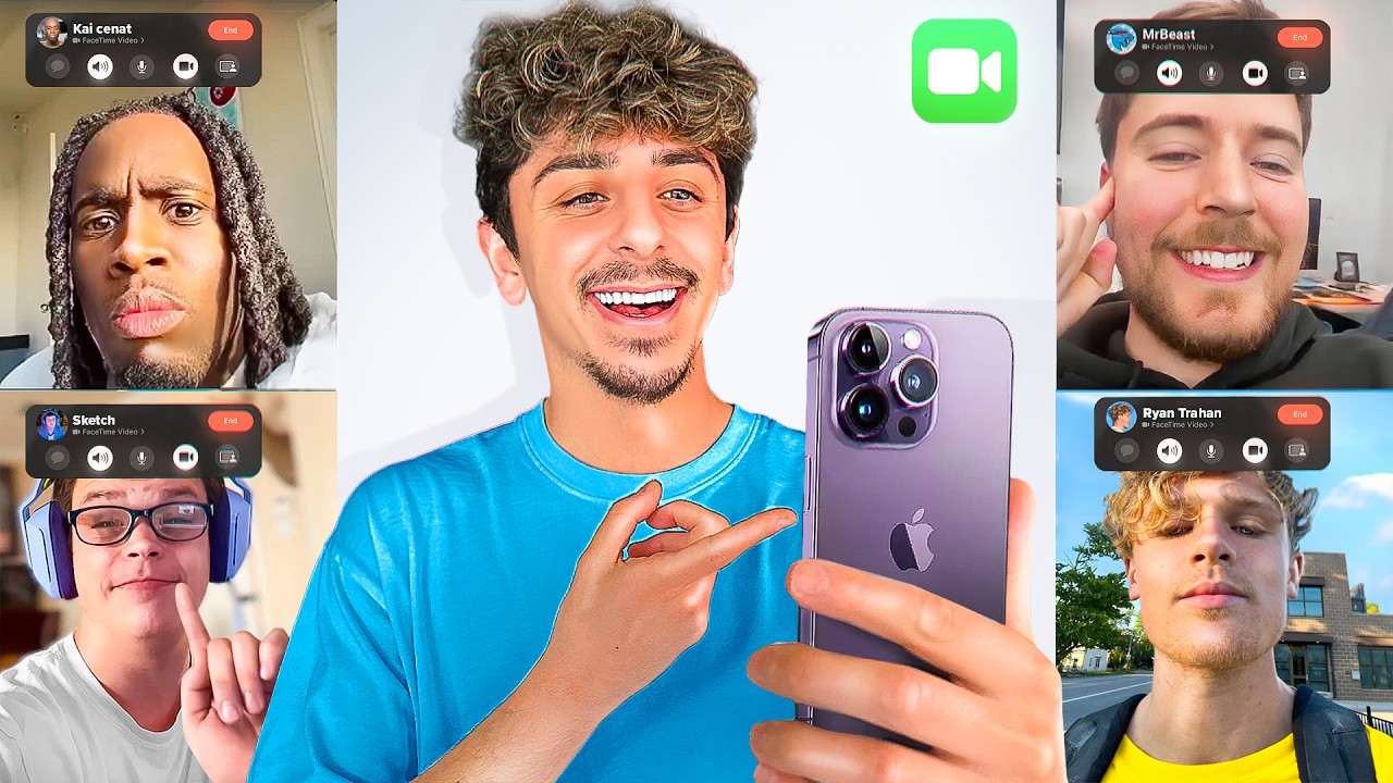 I FaceTimed 100 YouTubers WITHOUT Them Knowing...