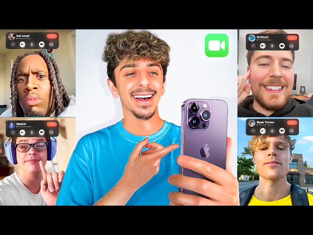I FaceTimed 100 YouTubers WITHOUT Them Knowing... SDDEFAULT Thumbnail