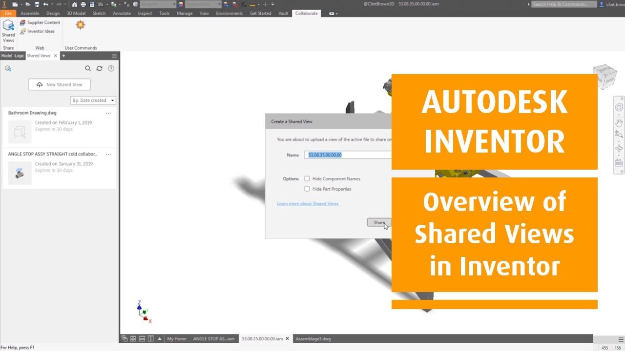Autodesk Inventor Shared Views