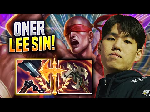 ONER SHOWTIME WITH LEE SIN! - T1 Oner Plays Lee Sin JUNGLE vs Ekko! | Season 2023