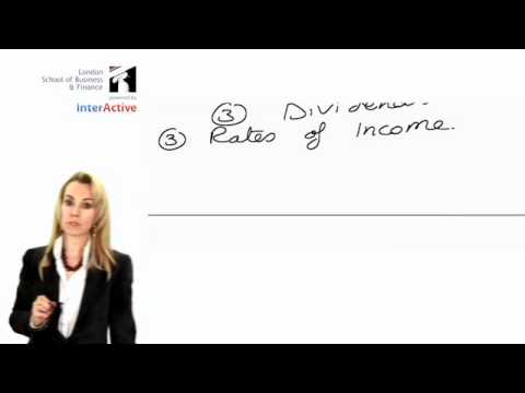 LSBF ACCA F6: Taxation, Key Facts: When calculating income tax