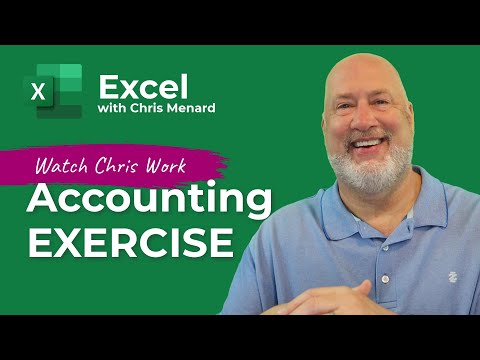 Excel Accounts Payable / Accounts Receivable Exercise - Watch Chris Work