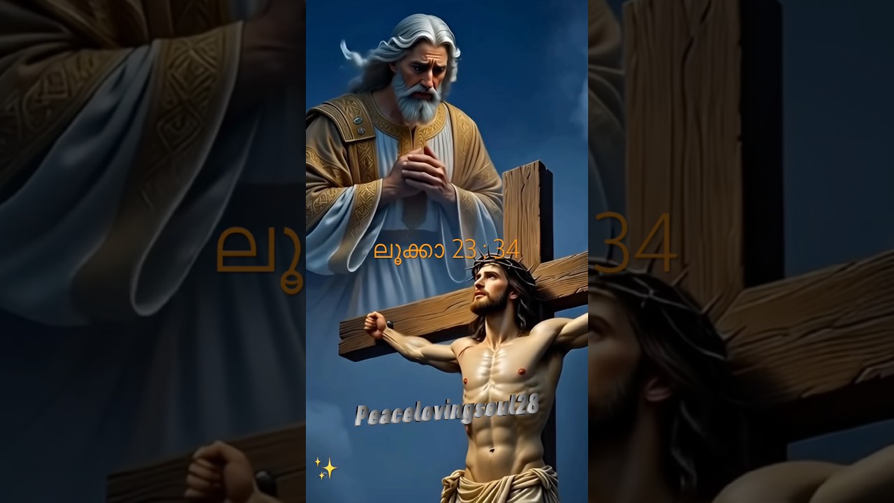 Luke 23:34✨ലൂക്കാ 23 : 34✨ പിതാവേ, അവരോടു ക്ഷമിക്കണമേ; അവര്‍ ചെയ്യുന്നതെന്തെന്ന് അവര്‍ അറിയുന്നില്ല.