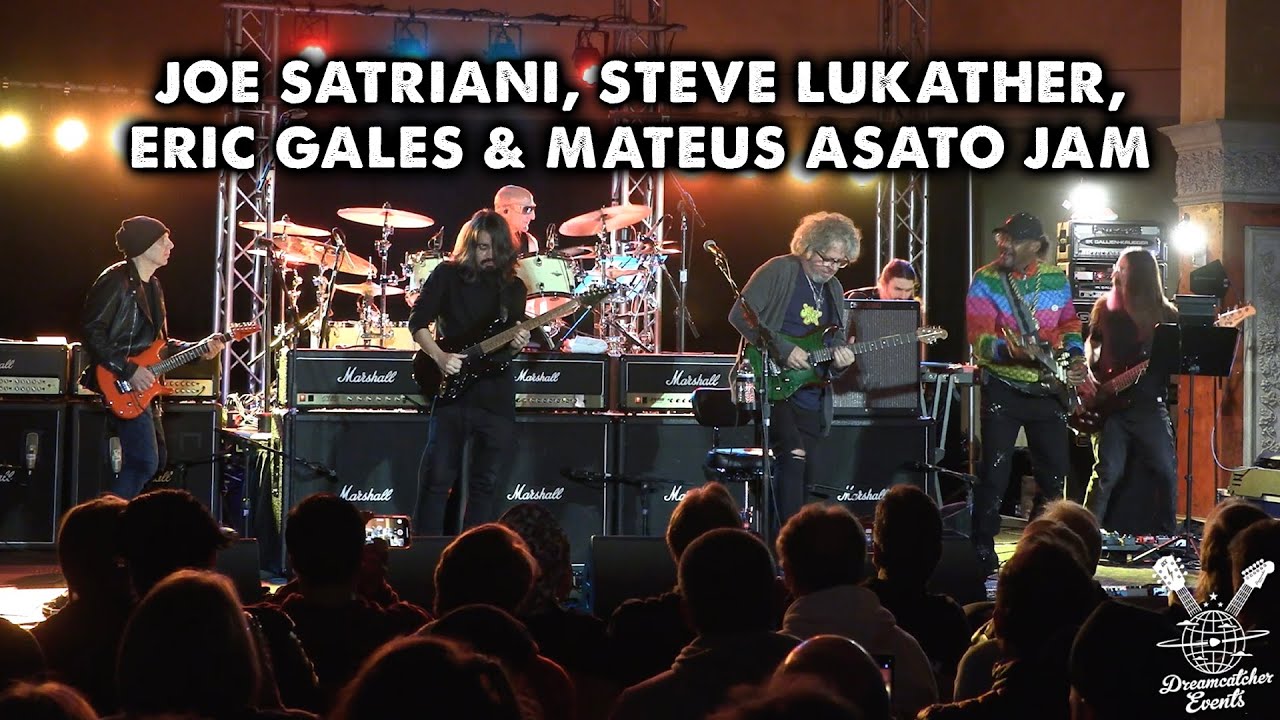 Joe Satriani, Steve Lukather, Eric Gales & Mateus Asato Epic Jam Session! - YouTube
