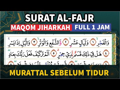 SURAT AL FAJR - BELAJAR IRAMA JIHARKAH JUZ 30 - Oleh Ustadz Shidqi Abu Usamah