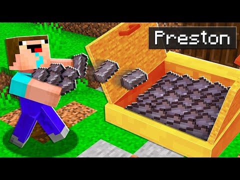 PrestonPlayz - 7 Ways to Steal Noob1234's NETHERITE! - Minecraft