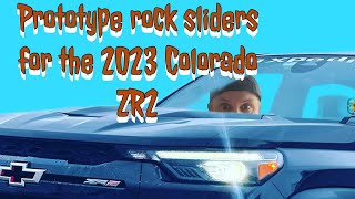 Prototype rocksliders for the 23 Chevy Colorado zr2 #zr2 #goatfab #chevycolorado