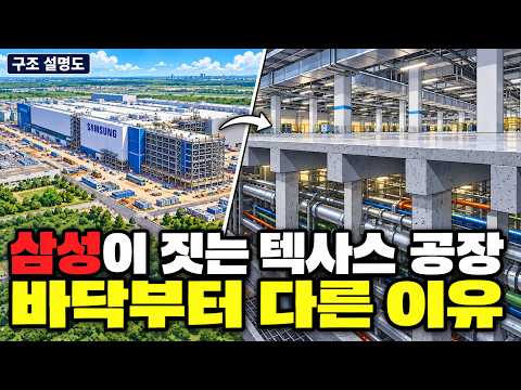 삼성 텍사스 반도체 공장, 상상 이상의 건설 현장 공개, 삼성물산이 짓는 텍사스 반도체 공장, 비싼 장비를 놓기 전에 해야 할 일