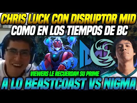 😲 Chris Luck plays Disruptor mid 😲 Just like in the days of Beastcoast vs Nigma