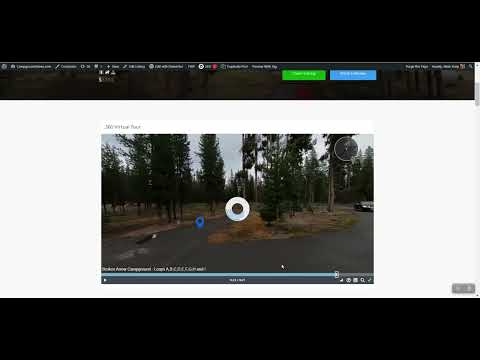 How to use the Campground Virtual Tours to find a specific campsite