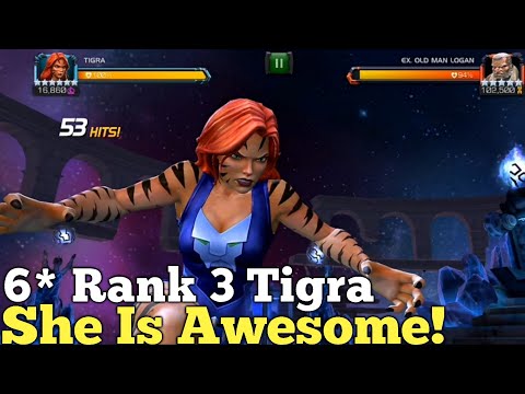 6 Star Rank 3 Tigra Labyrinth Gameplay! | She Is Really Amazing! |  Marvel Contest Of Champions