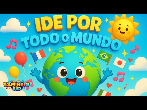 MÚSICA INFANTIL CRISTÃ: Ide Por Todo o Mundo | Desenho Animado sobre Missões e o IDE de Jesus!