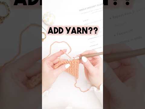 RUN out of Yarn while Crocheting, NOW WHAT?? How to add Yarn to a Single Crochet Stitch